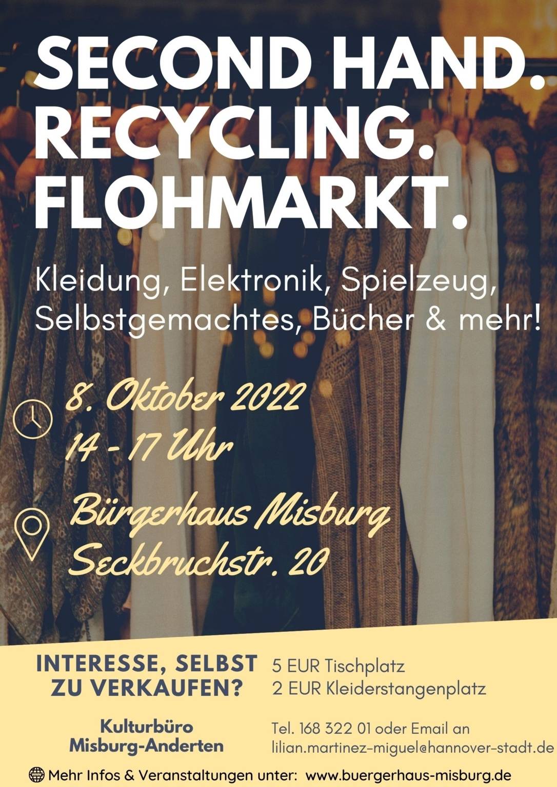 Flohmarkt Misburg 2022 - Poster